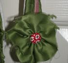 Dark Olive Green Floral Headband