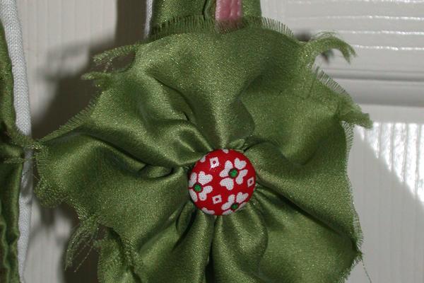 Dark Olive Green Floral Headband
